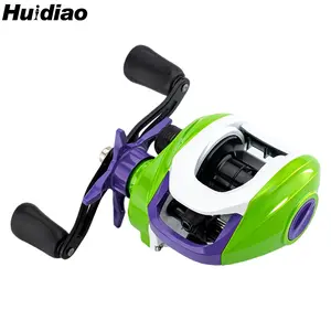 Huidiao 6.6oz Ultralight Baitcasting Reel 7.1:1 Gear Ratio 22lb/10kg Smooth Drag 10 Magnets Braking System Versatile Low Profile Casting Reel Metal Spool/Handle with Soft Rubber Knobs for All-water Fishing Saltwater Fishing Reel