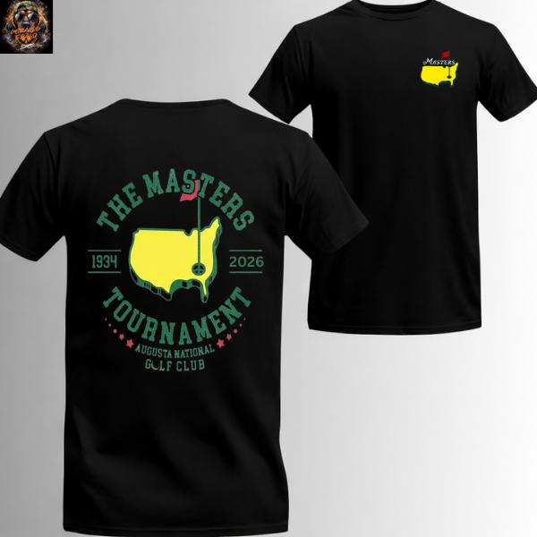 [Made in the USA] The Masters Tourathon 2026 Hooded Hoodie, Augusta National Golf Club T-shirt, Vintage USA Map Print Shirt, Golf Fan Gift for Men and Women