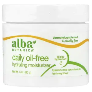 Alba Botanica Daily Oil-Free Hydrating Moisturizer, Fragrance Free, 3 oz (85 g)