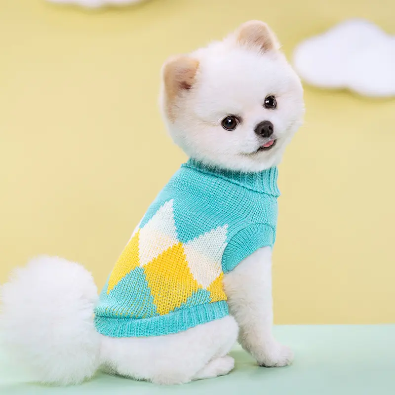 New Pet Knitted Sweater Fall Winter Warm 2-Leg Dog Clothes Multiple Colors Soft Knitwear for Small Medium Dogs Gold Plated Custom Collar shoes New Pet Knitted Sweater Fall Winter Warm 2-Leg Dog Clothes Multiple Colors Soft Knitwear for Small Medium Dogs Gold Plated Custom Collar shoes