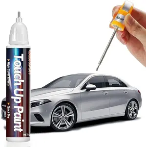 Silver Touch Up Paint Pen for Cars, Car Paint Scratch Repair, 2-In-1 Car Touch Up Paint Fill Paint Pen, Quick & Easy Solution to Repair Minor Automotive Scratches 0.8 fl oz