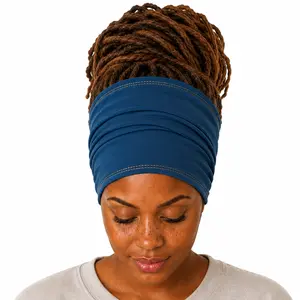 Extra Long Dreadlock Headband, Wide Tube Headband, Dread Sock Hair Wrap, Boho Stretch Headwrap, Loc Covering Headband for Dreads, Curly Hair & Messy Buns