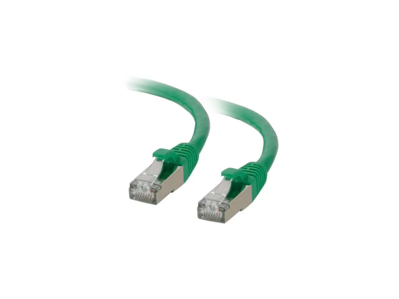 C2G 00826 Cat6 Cable - Snagless Shielded Ethernet Network Patch Cable, Green (2 Feet, 0.60 Meters)