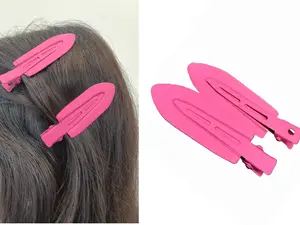 Sharp Hair Collection: Vibrant Pink Hair Clip – Stylish, Simple, and Youthful Design for a Pop of Color
