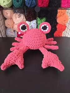 Crochet Crab Plushie: Handmade Stuffed Sea Animal