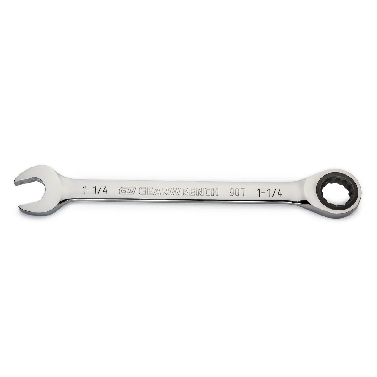GearWrench KDT86956 SAE 1.25 in. 90-Tooth 12-Point Combination Ratcheting Wrench for Tight Spots, Sae/Metric, Ratchet Head