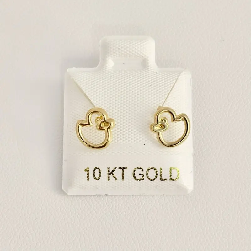 10k Gold Earrings - Ducks