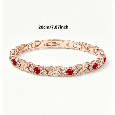Women's Energy Magnet Therapy Bracelet, Adjustable Fashion Magnetic Wristband, Modern Minimalist Metal Style, Fashionable Bracelet Style, Unisex Lucky Energy Jewelry