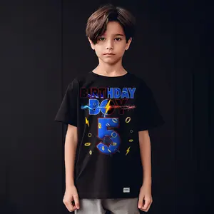 5 Birthday Boy Matching Hedgehog Party Funny T-Shirt, Funny Video Game 5 Year Old 5th Birthday Shirt,Birthday Trendy Shirt For Men Boys