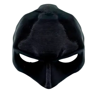 Dark Knight Cat Mask, Black PETG Plastic, Lightweight Superhero Costume, 5x3.5x2.5 Inch, for Cats, Halloween.