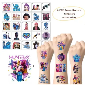 25/50pcs/set Cartoon Kpop Demon Hunters Rumi Kang Temporary Tattoo Sticker Rumi Tattoo Sticker Waterproof For Party Favors