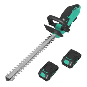 Gaomon 22.4 in Cordless Hedge Trimmer - 2x2.0Ah Rechargeable Batteries, Battery Charger Base, Brushless Motor, 3000RPM, Double-Sided Dual Action Blades (2/3 in Gap), Double Switch, for Hedge Trimming & Grass Cutting
