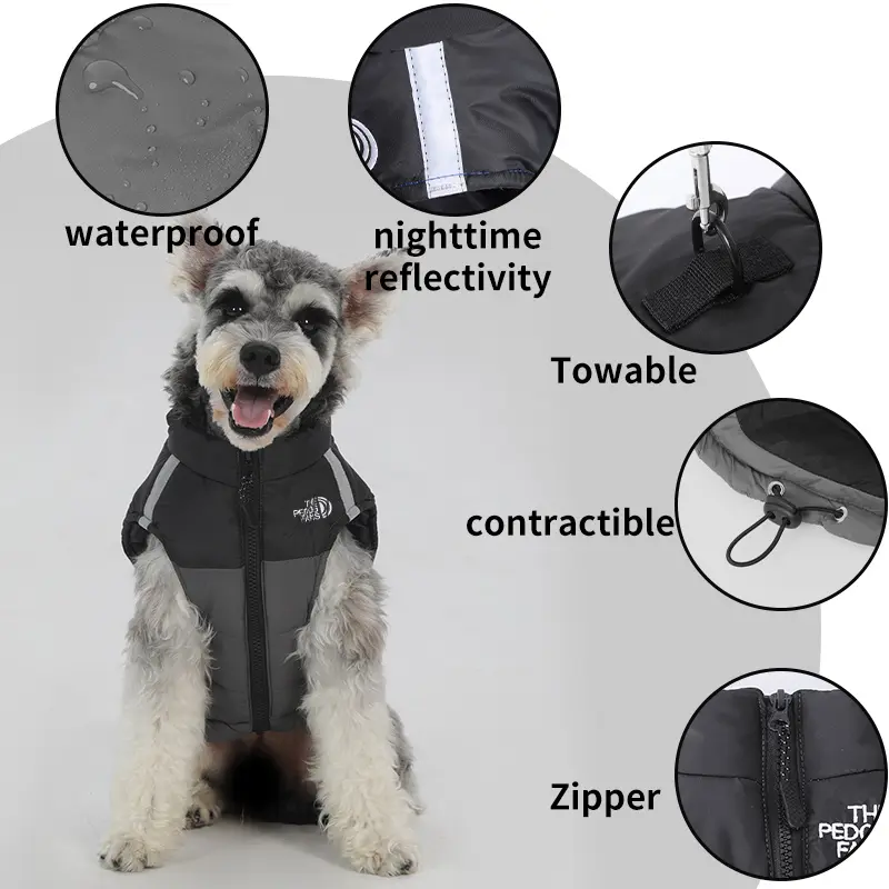 【】Cozy Dog Vest - Warm Winter Puppy Clothes, Lightweight Puffer Jacket for all Dogs Poodle Costume