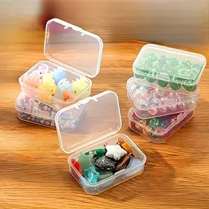 6-Pack Clear Plastic Storage Boxes, Suitable for Beads, Jewelry and Craft Organization Boxes, DIY Jewelry Display and Packaging Accessories, Jewelry Making Display and Packaging Supplies, and Jewelry Making