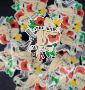 ThicThighs&45's sticker