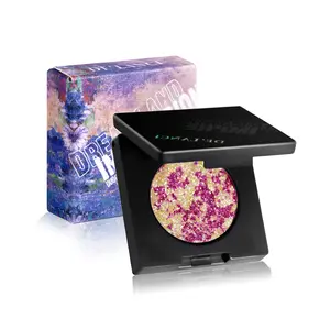 De´lanci  duochrome eyeshadow multichrome pressed powder Mixed color eyeshadow palette Makeup Pigment Setting Cosmetic