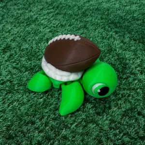 3D Printed Themed Turtles Sports Figurines