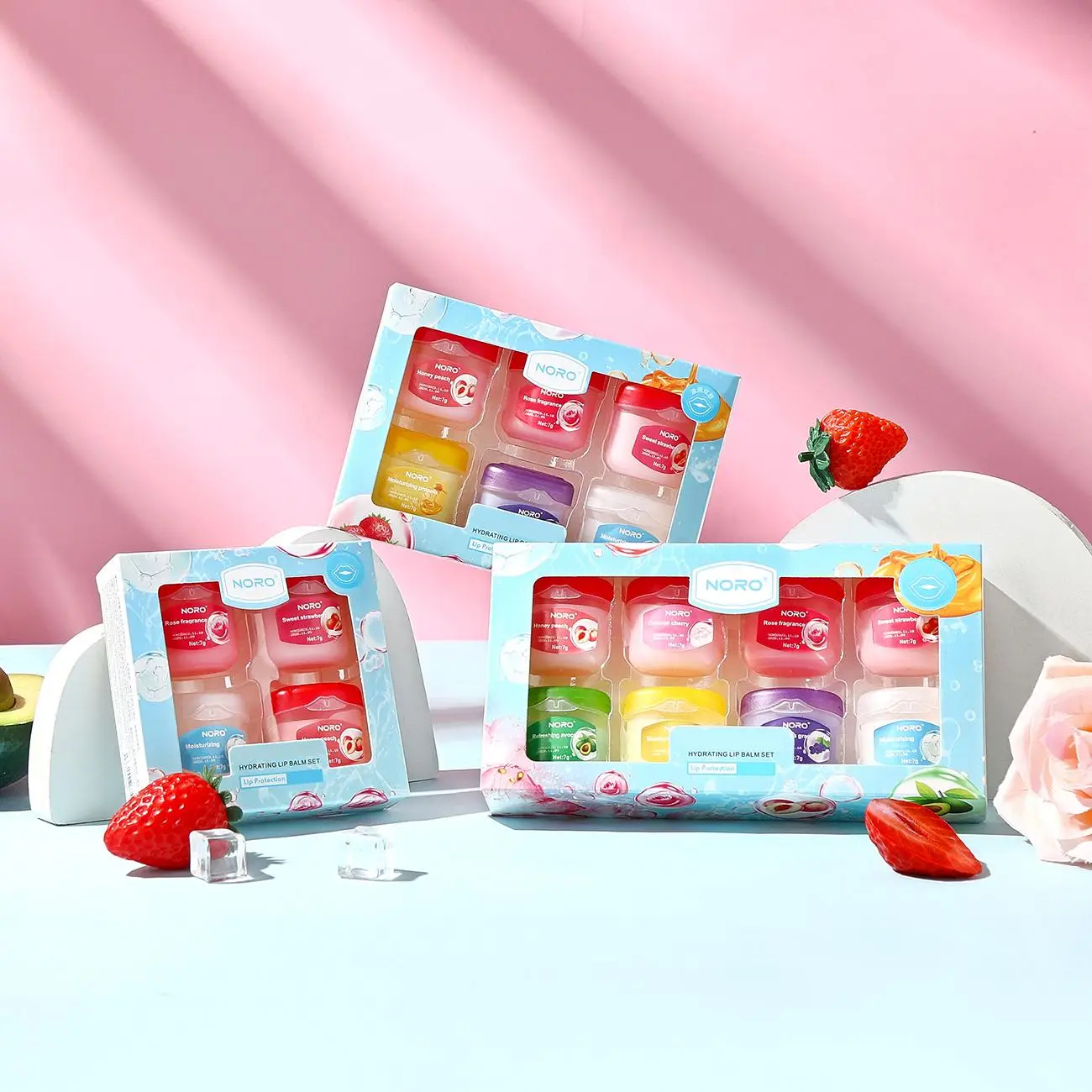 Moisturizing Lip Balm, Lip Moisturizer, Plumping Hydrating Lip Stick for All Occasions Makeup, Girls & Women Makeup Accessories, Christmas Gift