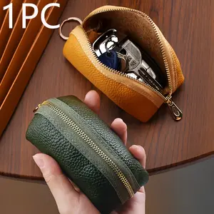 Small Wallet Key Holder Bag, Minimalist Car Keys Organizer, Travel Card Case, Unisex Home Storage Pouch, Compact Zipper Purse, Zipper Wallet Design, Coin Wallet, Portable Wallet