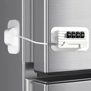1PC Fridge Lock, Upgraded Refrigerator Lock Combination, Freezer Lock for Upright Freezer, Cabinet Lock with Code, Refrigerator Lock