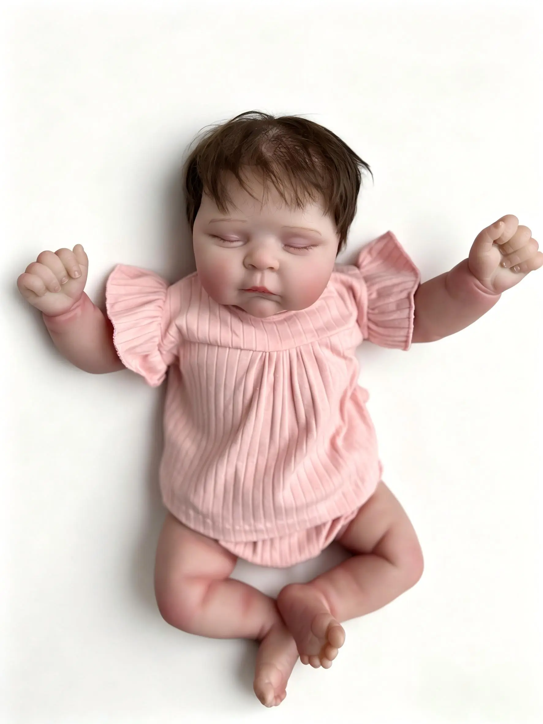 Peaches Reborn Baby Doll 20 Inch Soft Vinyl Realistic Newborn Dolls Lifelike Baby Dolls Clothes and Accessories for 3+ Year Old Girls