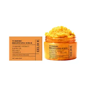 Eelhoe Turmeric Body Scrub, Gentle Cleansing, Moisturizing, Smooth and Soft Skin, Refreshing Care, Exfoliating Soap, Turmeric Brightening Scrub