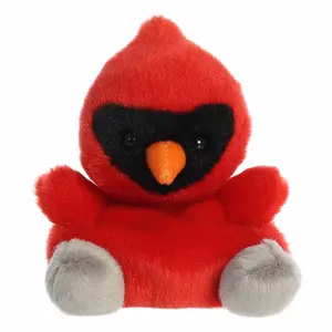 Palm Pals Festive Louis Cardinal 5 inch Red Mini Soft Plush Collectable Stuffed Animal