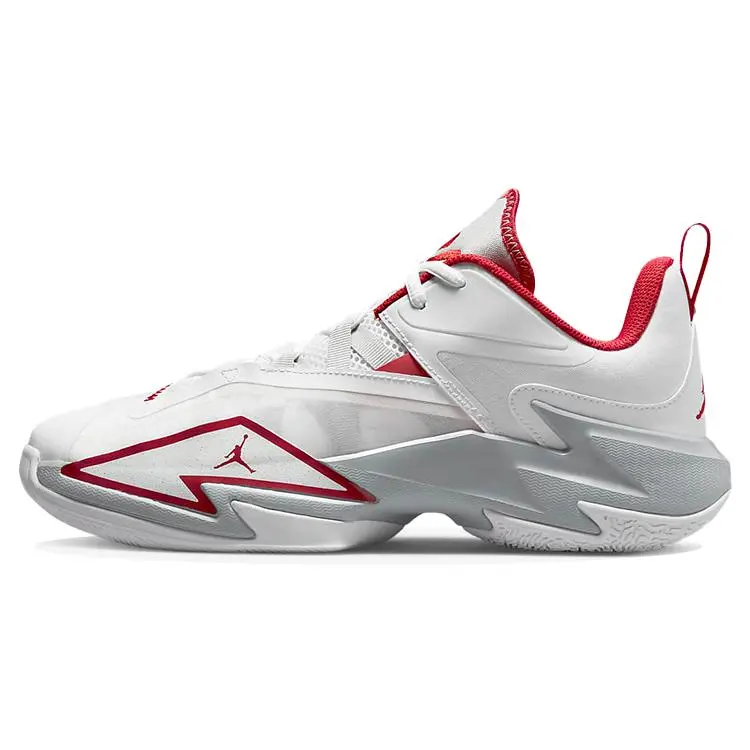 Jordan Air Westbrook One Take 3 Pf White Gym Red' Cushioned Durable Low Top Basketball Shoes Men's DC7700-100