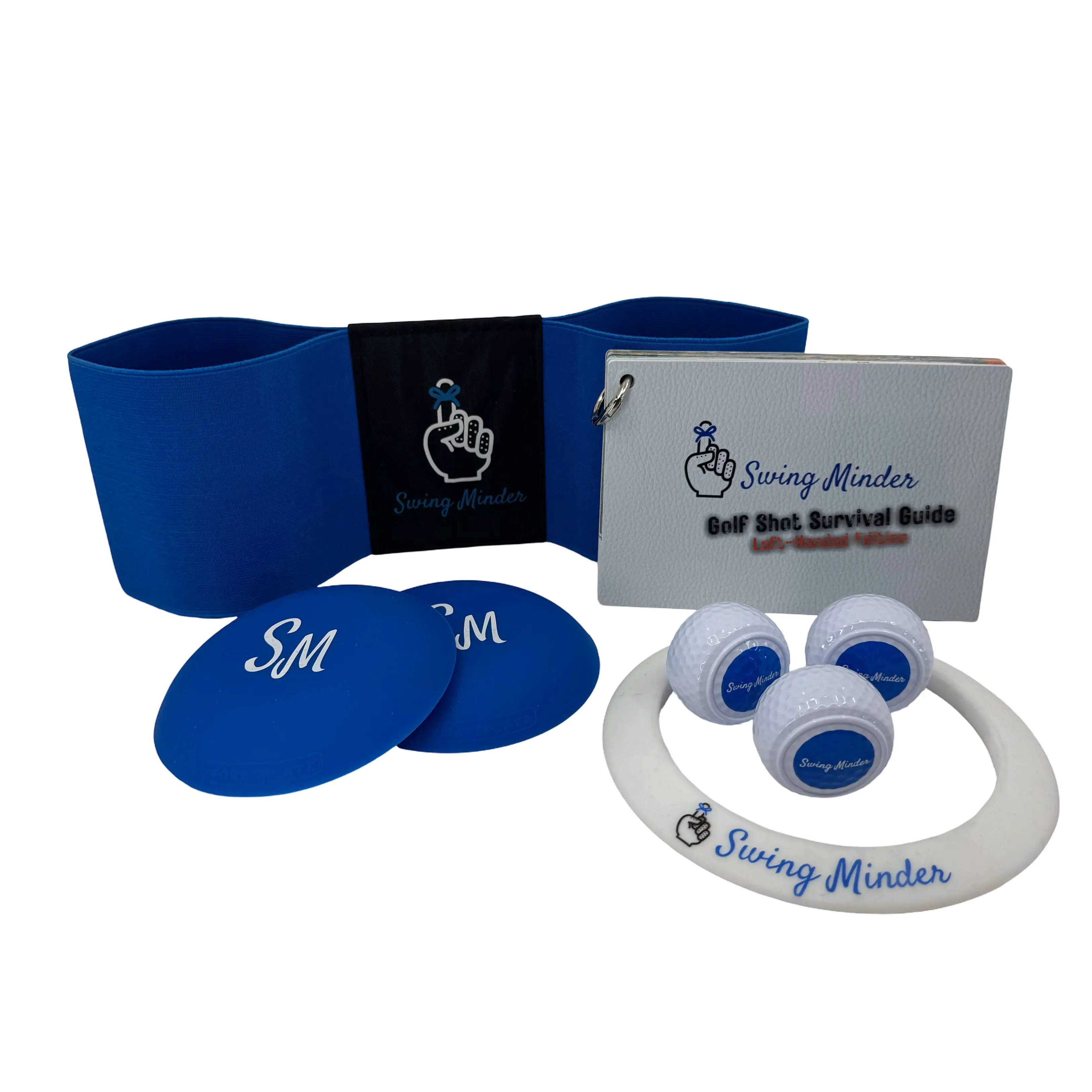 Swing Minder Ultimate System (Left-Handed) | Complete 5-Piece Golf Training Bundle with LH Shot Guide