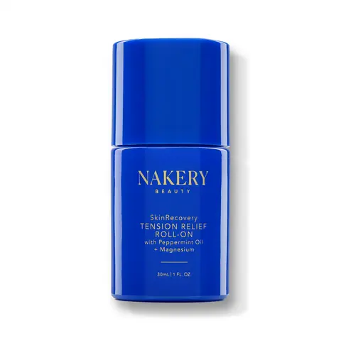 Nakery Beauty Calming Tension Relief Oil Roller - 30ml Bottle Stress Reliever with Magnesium, Arnica, Peppermint Oil, Vitamin C, Tocopheryl Acetate, Cool Steel Ball, Skin-Friendly Formula for Headache Relief (Travel Size)
