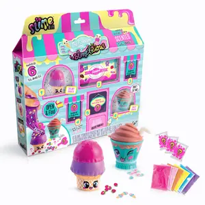 So Slime DIY Mini Collection-Ice Cream Scented Slime Kit with 6 Scented Slime Powder Packs & Mini Collectible Containers for Ages 6+