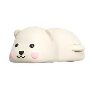 Cute Bear Baby Proofing Door Stopper, 90° Auto-Drop Safety Door Guard, Kids Finger Pinch Protector, Push-Pull Door Gap Shield with Strong 3M Adhesive