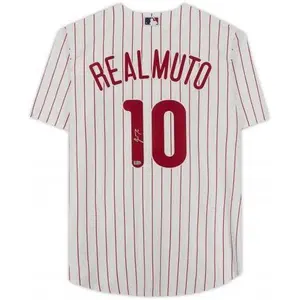 Framed JT Realmuto Philadelphia Phillies Autographed White Nike Replica Jersey - Fanatics Authentic Certified - MLB Memorabilia
