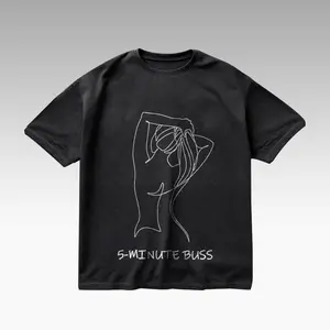 5-Minute Buss Hair Tie Graphic Design Top Cotton Streetwear Unisex Ultra Cotton T-Shirt Sweatshirt Hoodie For Him & Her Clothes Menswear Womenswear Apparel