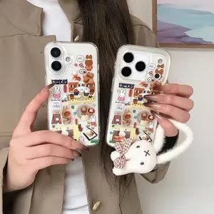 Miffy Rabbit Apple iPhone Case, Compatible with iPhone 17 Pro Max, 16 Pro Max, 15 Pro Max, 14 Pro, Creative, Fashionable & Protective Phone Cover