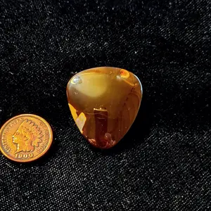 Polished Handcrafted Rufus Sard 32x28mm Freeform Cabochon