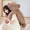 Snowolf Giant Weighted Polar Bear Plush Toy - 23.6inch/31.5inch/39.4inch Sizes, White/Brown Colors, Plastic-Filled Snuggle Hugging Toy, Decorative Pillow, Home Decor Items, Office Accessories, Vacuum Pack Ready, Thanksgiving Gift for Adults