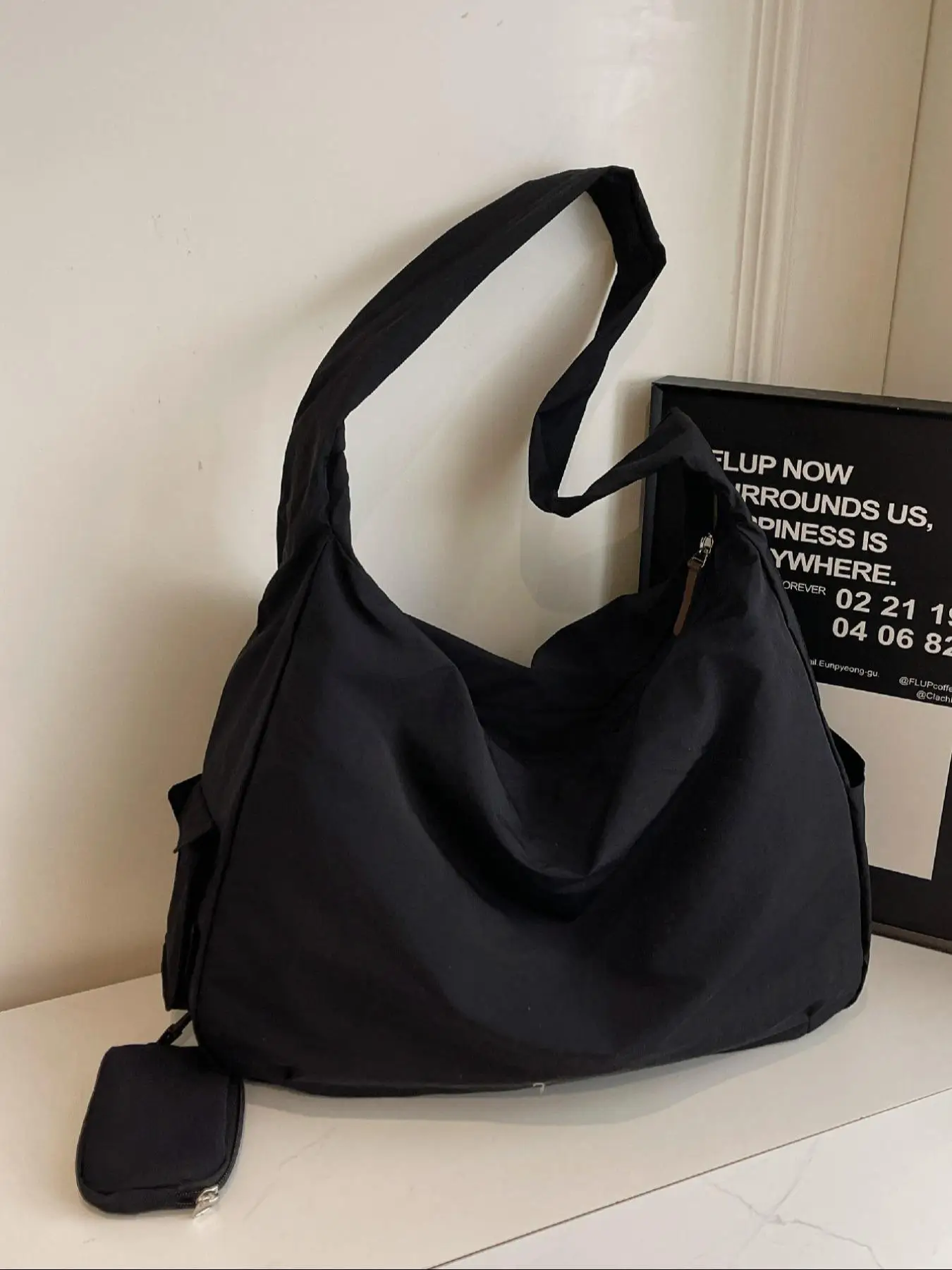 Women's Solid Color Crossbody Bag, Sling Purse, Fashionable Large Capacity Shoulder Bag for Daily Used, Casual Trendy Versatile High-quality Daily Com