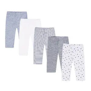 JY.COZY FOR BABY Baby Girl Boy Unisex Clothes 5 Pieces Pants Set Organic Cotton Homewear Infant Pajamas Newborn Outfit
