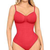 No-Zipper Red Bodysuit