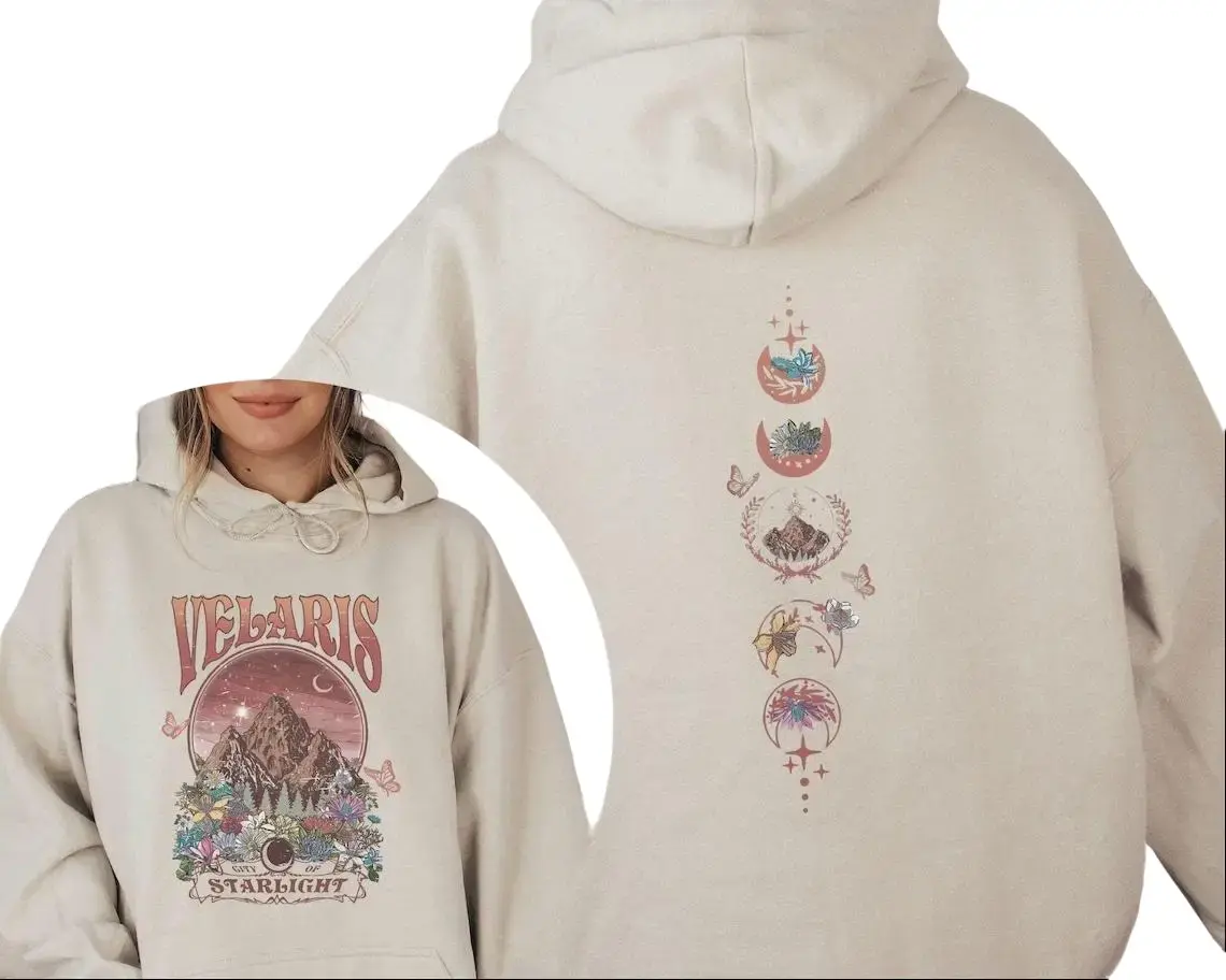 Velaris Hoodie, City of Starlight Hoodie, Acotar Hoodie, The Night Court Hoodie, Bookish Hoodie Gift, Court of Thorns and Roses Hoodie