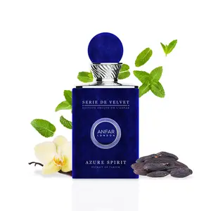 ANFAR LONDON Azure Spirit Pour Homme Extrait de Parfum, Notes of Mint, Green Apple, Lemon, Tonka Bean,3.4OZ, FOR MEN,100ML