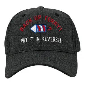 Back Up Terry Put It In Reverse Hat Funny Sarcastic Fourth Of July Graphic Novelty Cap Funny Hats Patriotic  Novelty Caps for Men Black - Standard