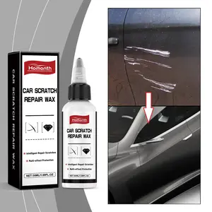 Homonth Car Scratch Repair Wax 50ML - Instant Paint Fix for Light Scratches & Swirl Marks with Calcium Carbonate - Quick DIY Solution for Clear Coat Restoration scratch remover kit premium Effect deep scratch repair