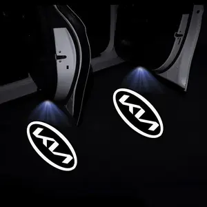 2pcs Tesla LED Welcome Lights (Compatible with Model Y/3/S/X) - Ground Illumination Decorative Lights Car Interior Lighting