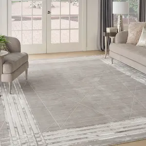 Nourison Desire Modern Art Deco Bordered Indoor Area Rug