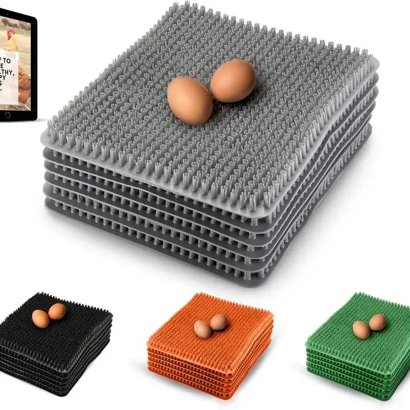 The mat is washable and made of PE: chicken coop mat, waterproof and scratch-resistant, suitable for cleaner chicken coops and nesting boxes