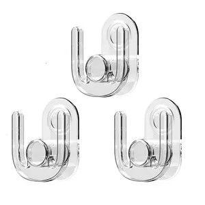 Clear Shoe Hanger, 3 Counts Wall Mounted Shoe Rack, Shoe Storage Hook, Home Organizer for Bathroom, Living Room, Bedroom, Kitchen, Hangable