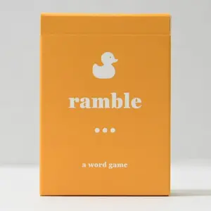 Ramble, A Word Game, Strategy, Risk and Luck Card Game, for Ages 4 and Up, 1-5 Players, Made in USA