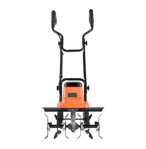 Electric Tiller 18 Inch - Corded Garden Rototiller, 13.5 Amp Motor, Heavy Duty Cultivator w/Steel Tines & Foldable Handle - Lawn, Yard, Gardening Default